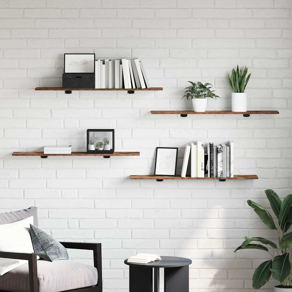 Bücherregal-Bretter 4 Stk. Weiß 40x10x1,5 cm Holzwerkstoff