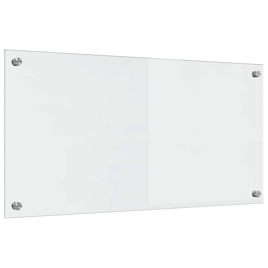 Küchenrückwand 2 pcs Weiß 70 x 40 cm Gehärtetes Glas