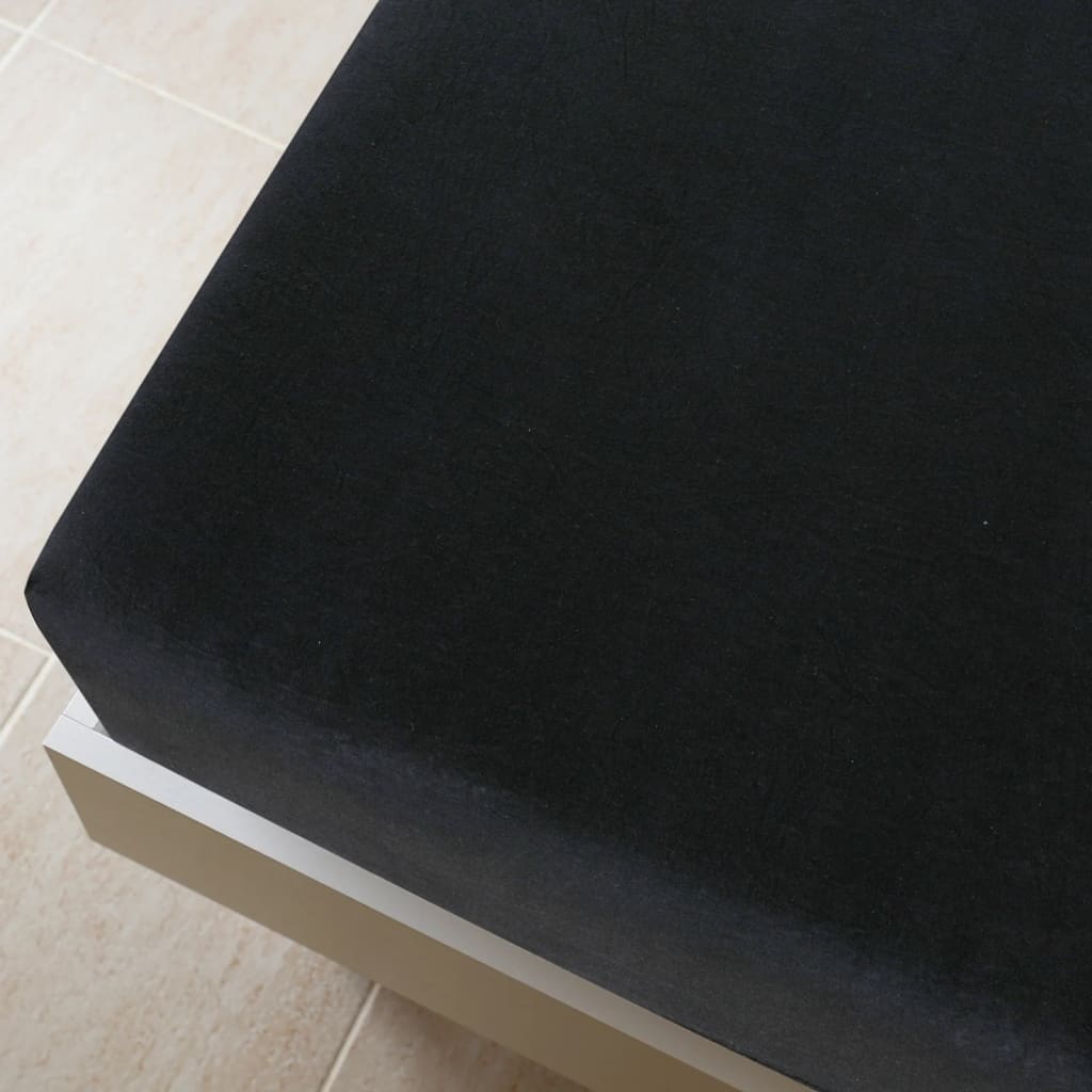 Spannbettlaken Jersey Anthrazit 90x200 cm Baumwolle