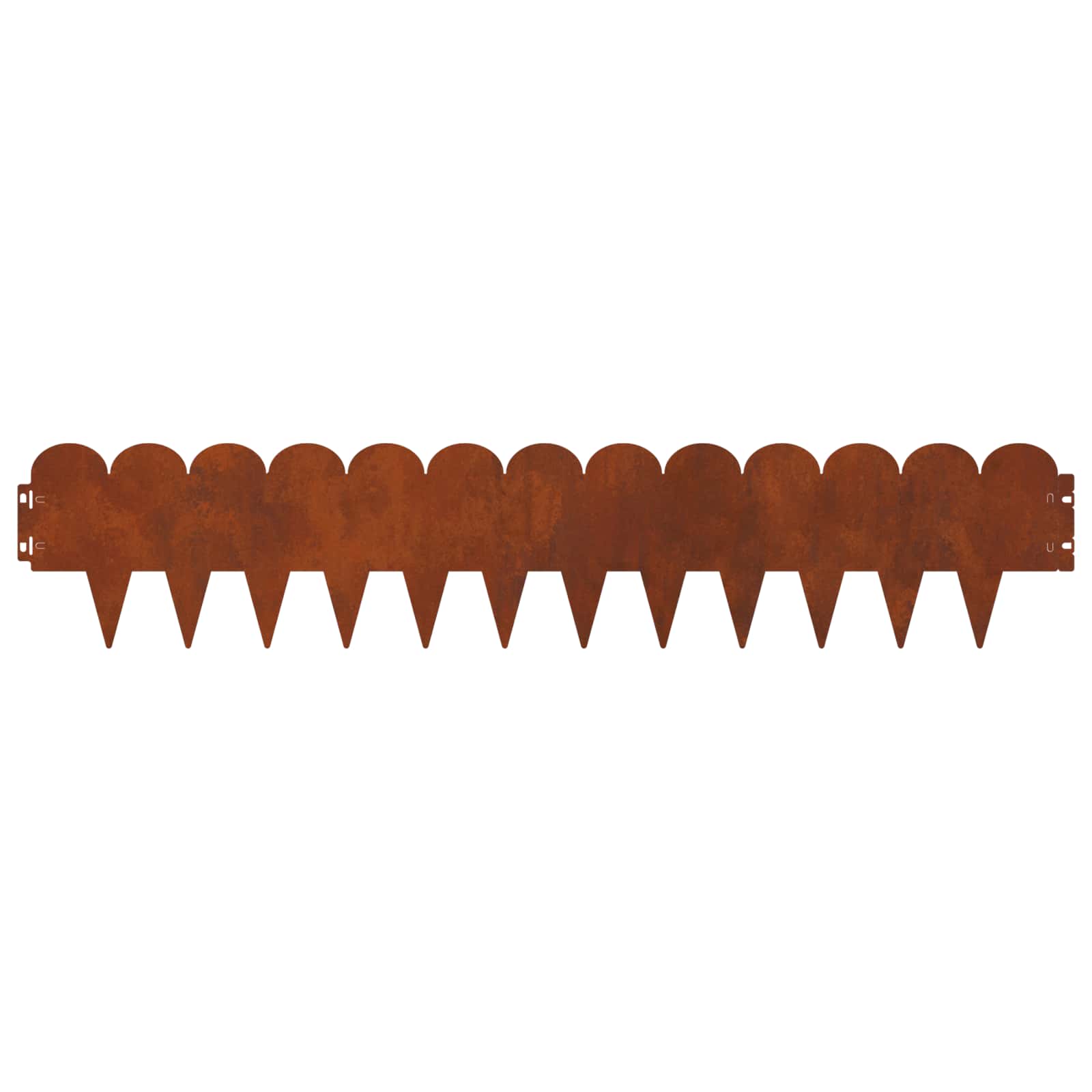 Raseneinfassung 10 pcs 103 x 15 cm Stahl Schwarz