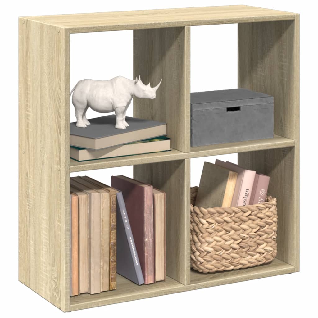 Bücherregal Weiß 137,5x29x137,5 cm Holzwerkstoff