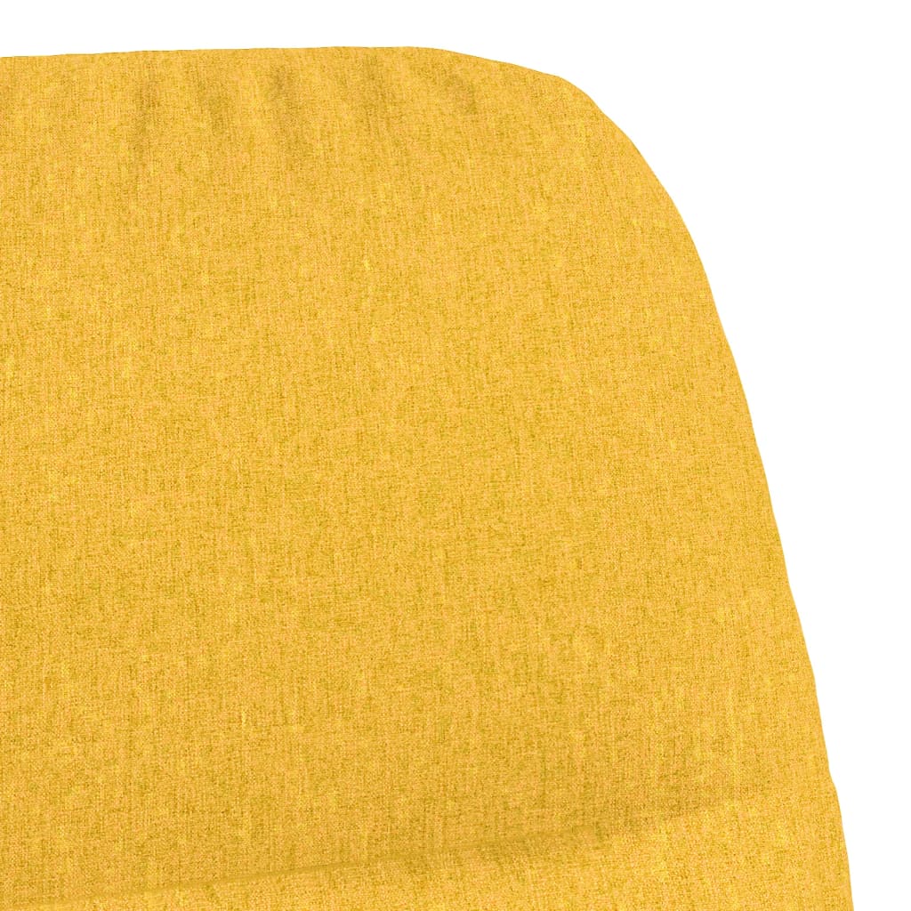 Schaukelsessel mit Hocker Dunkelgrau Stoff