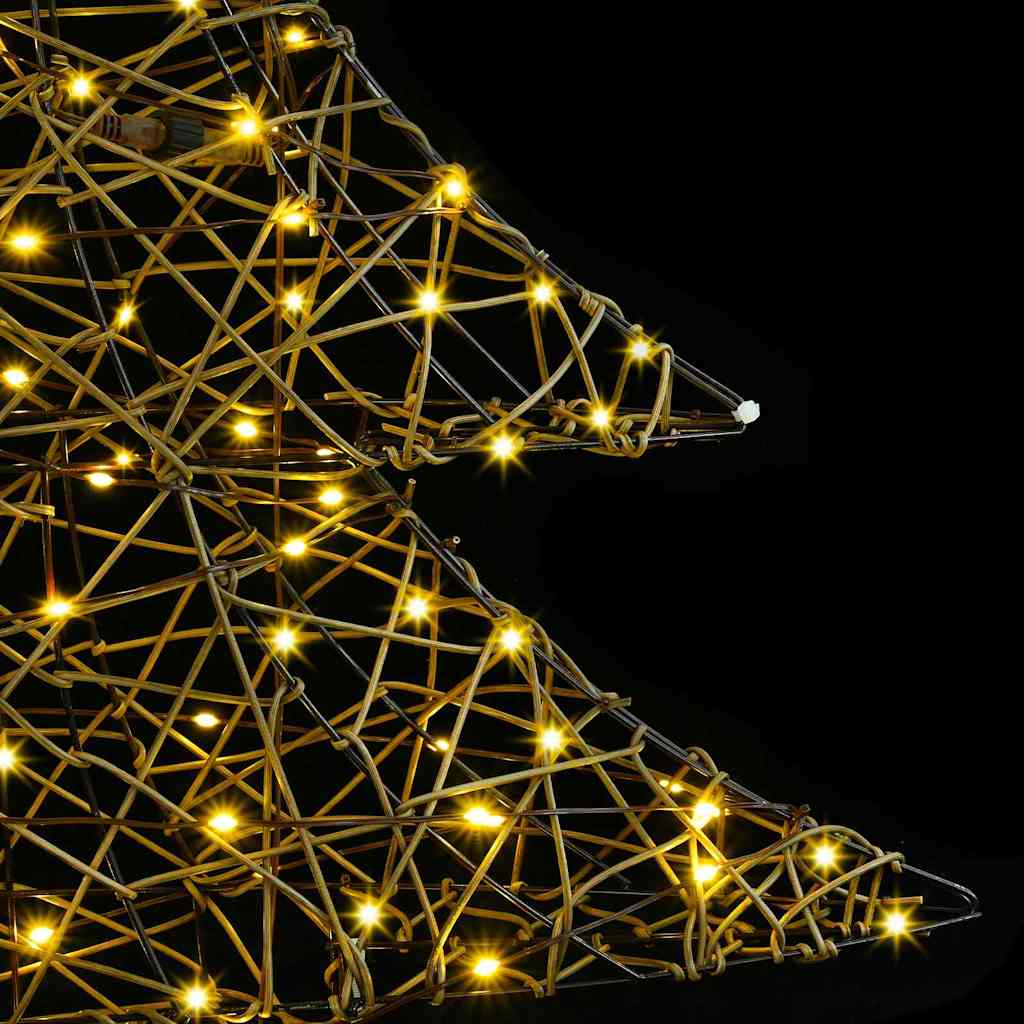 Weihnachtsbaum mit 120 LEDs Warmweiß 120,5 cm PET