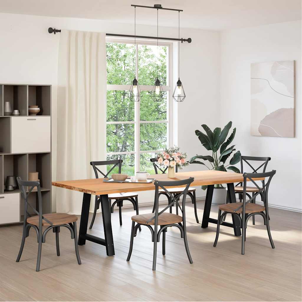 Couchtischbeine A-Form 2 Stk. 30x(30-31) cm Stahl