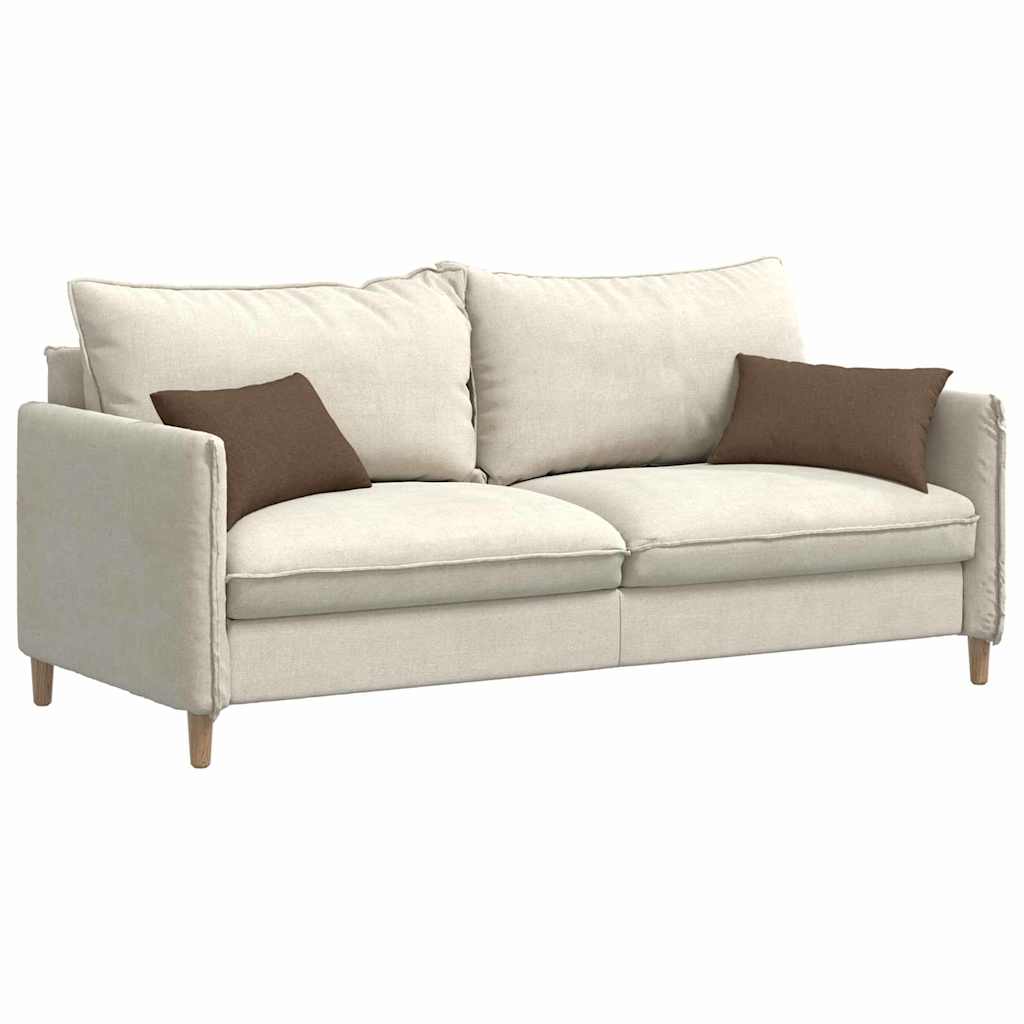 Sofakissen 2 pcs Hellgrau 50 x 30 cm Stoff