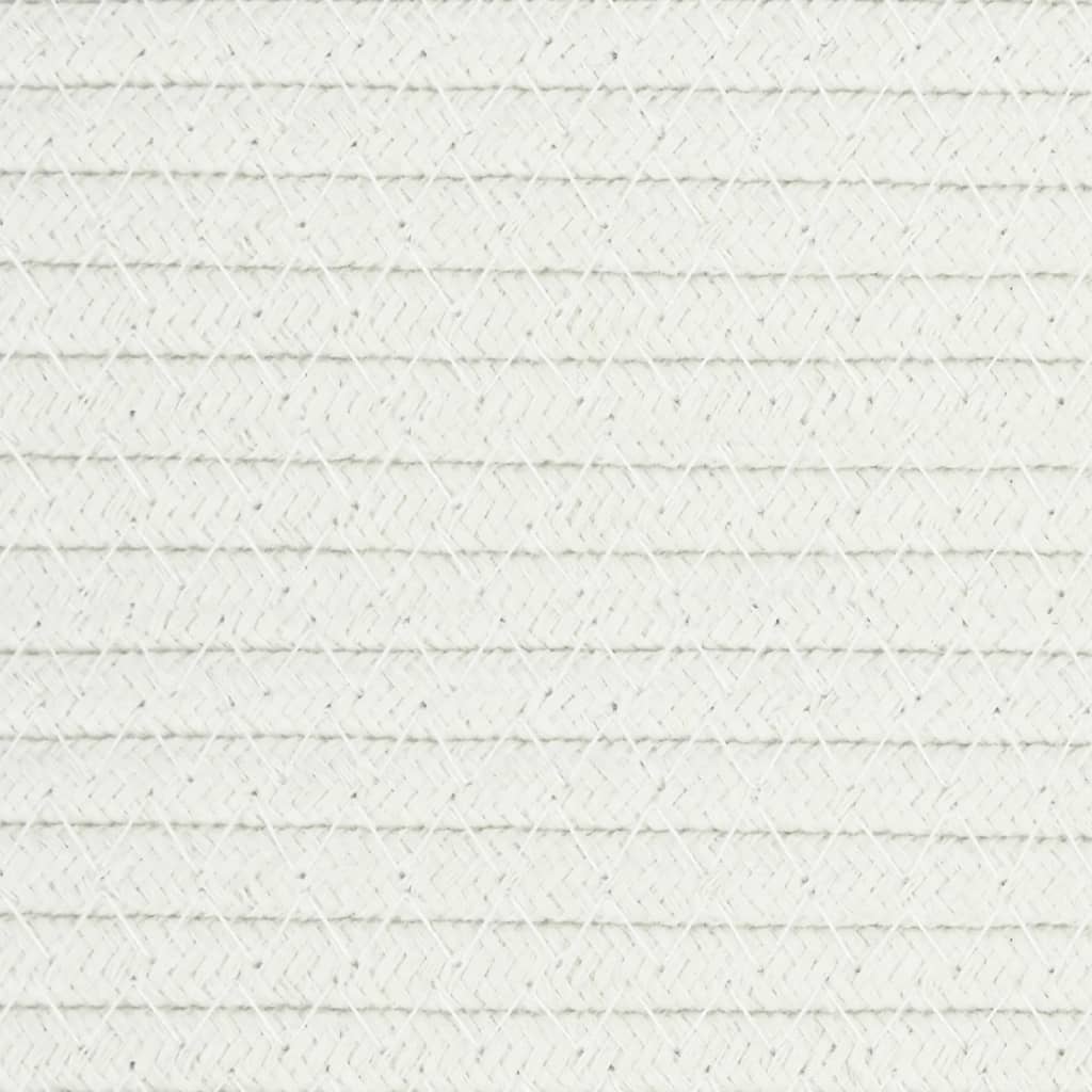 Aufbewahrungskörbe 2 Stk. Grau und Weiß Ø28x28 cm Baumwolle