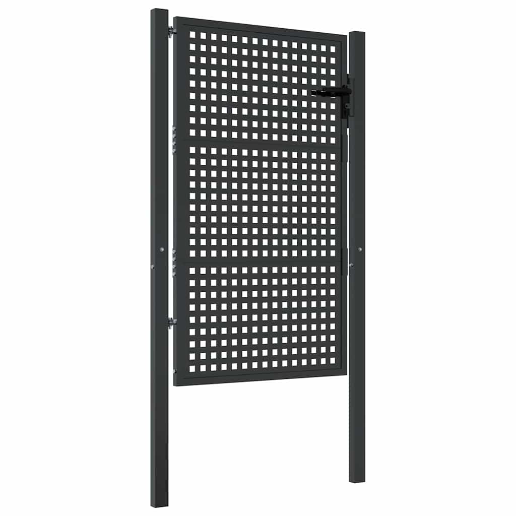 Gartentor Anthrazit 100x75 cm Stahl