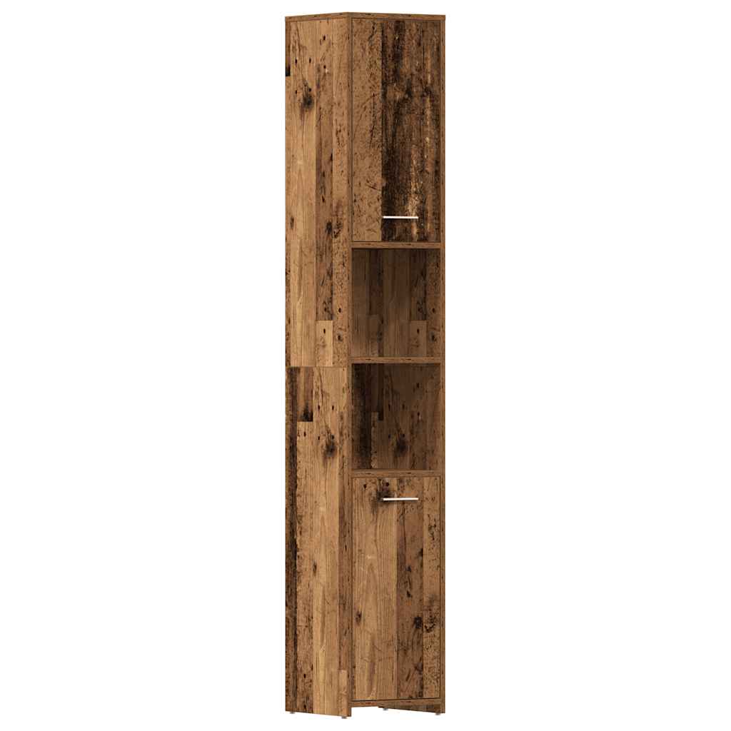 3-tlg. Badmöbel-Set Räuchereiche Holzwerkstoff