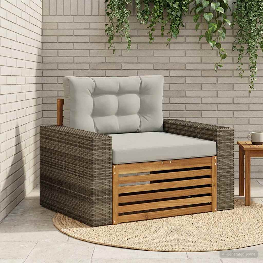 2 Stück Outdoor-Sofa Natur