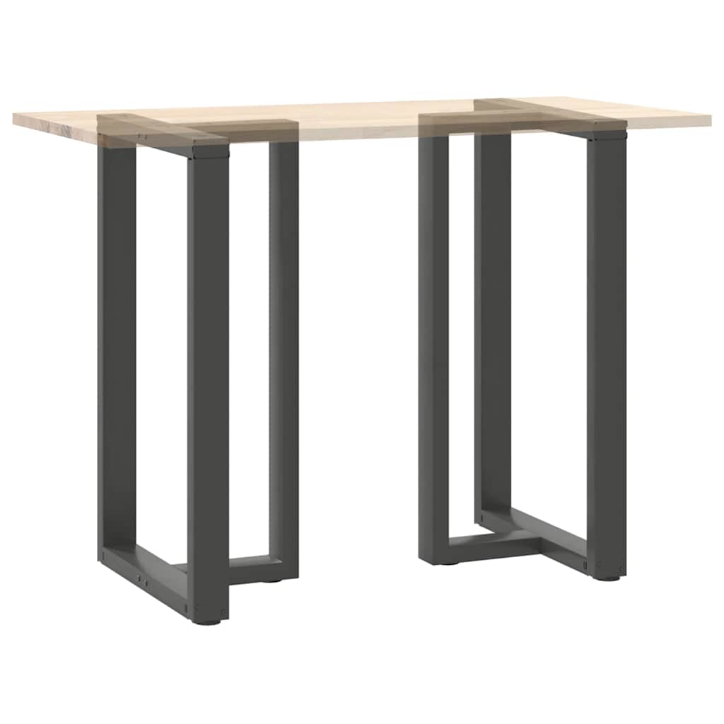 Couchtischbeine T-Form 2 Stk. Schwarz 30x25x(30-31) cm Stahl