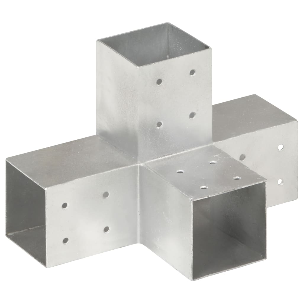Pfostenverbinder L-Form Verzinktes Metall 71 x 71 mm