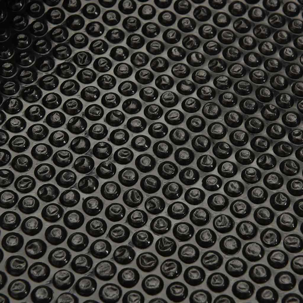 Solar Poolabdeckung 1000 x 500 cm 110 μm Quadratisch PE Schwarz