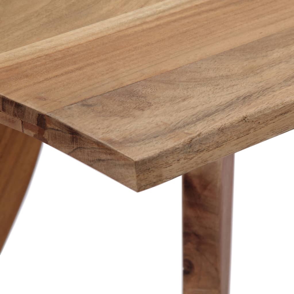 Esstisch 140 x 80 x 76 cm Massivholz Akazie