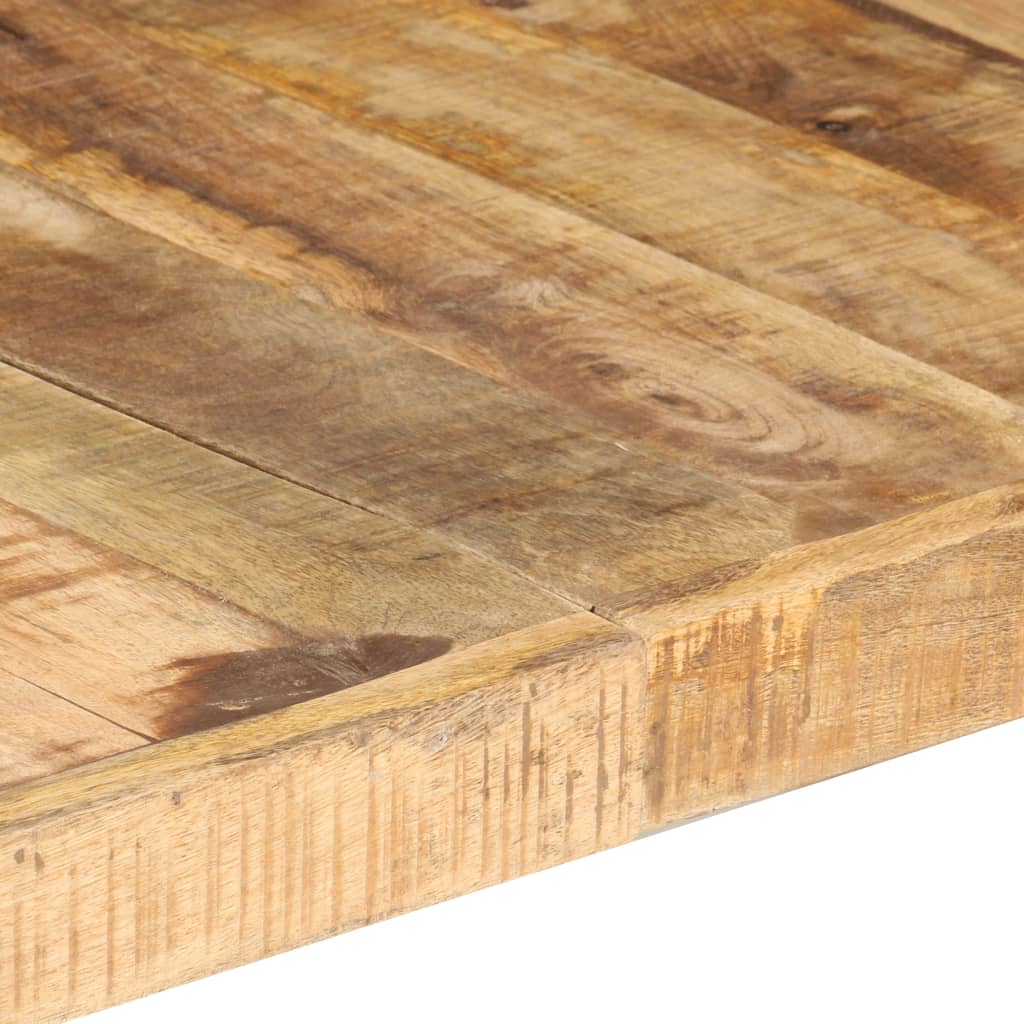 Couchtisch 140x140x40 cm Raues Mangoholz