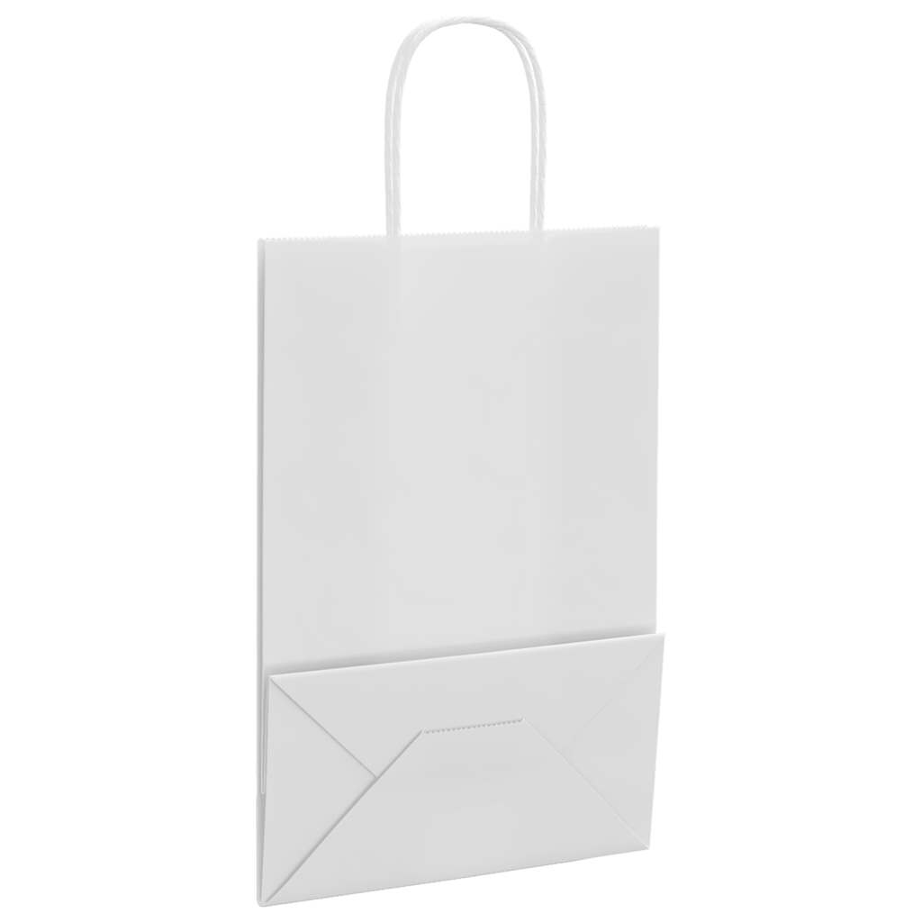 Papiertragetaschen 50 Stk. mit Henkeln Braun 21x11x36 cm