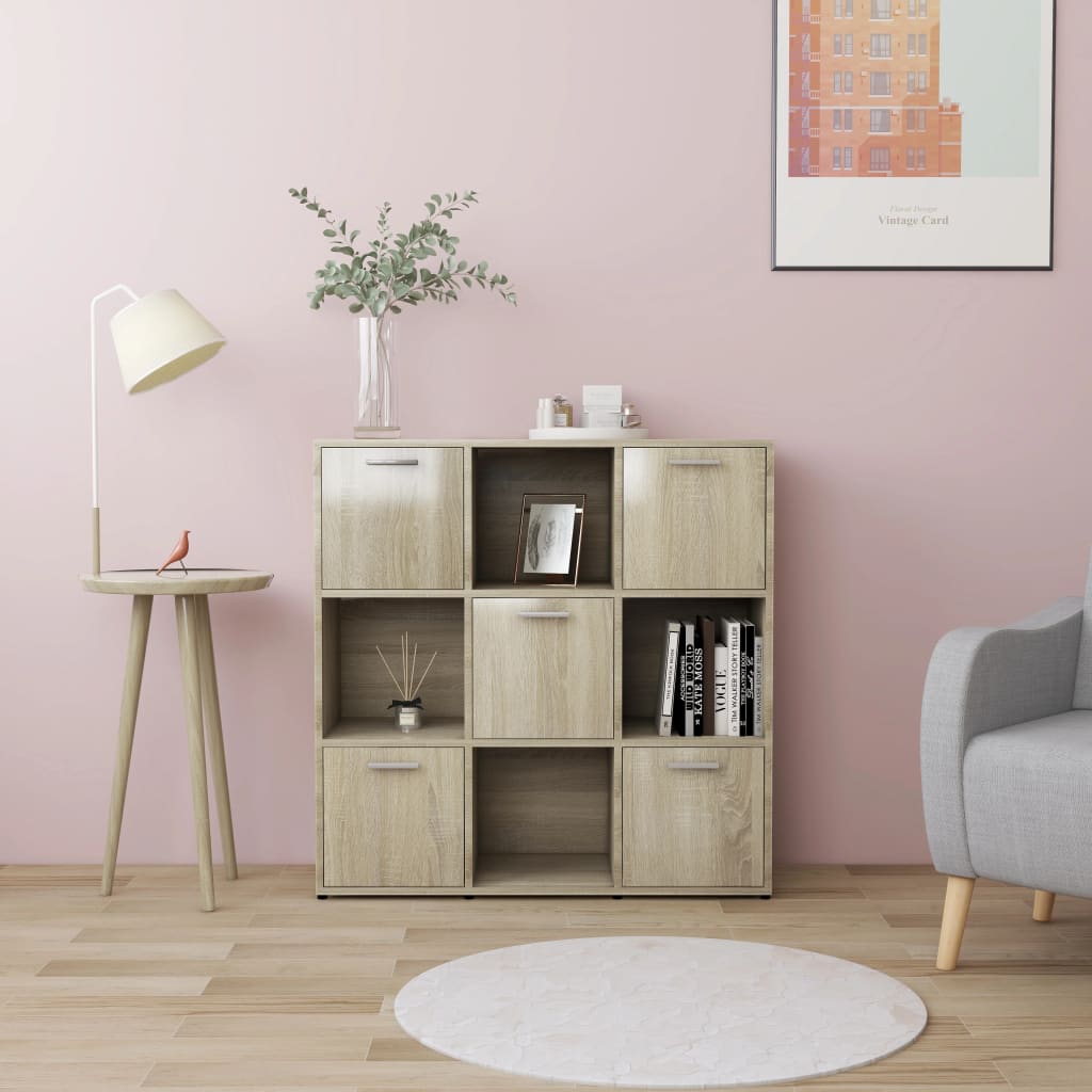 Bücherregal Weiß 90x30x90 cm Holzwerkstoff