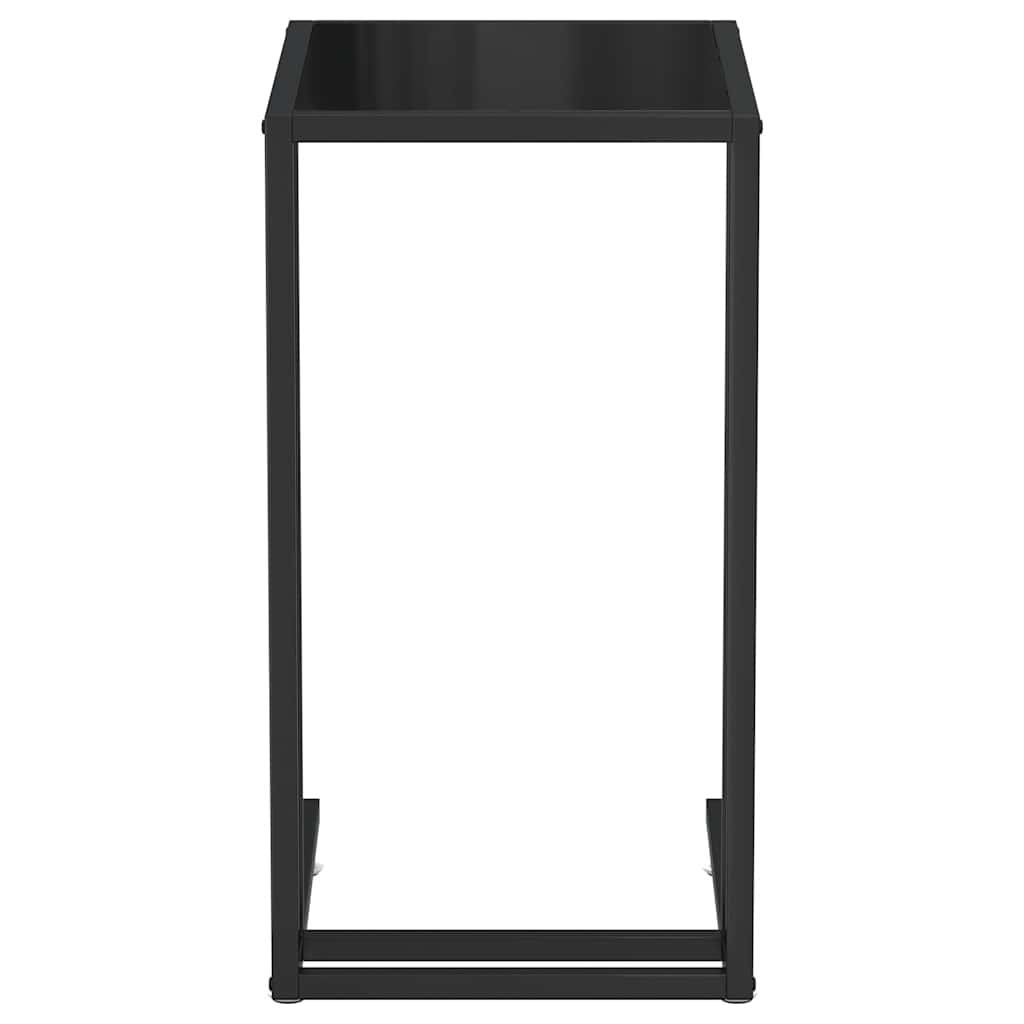 Computer-Beistelltisch Schwarz 50x35x65 cm Hartglas