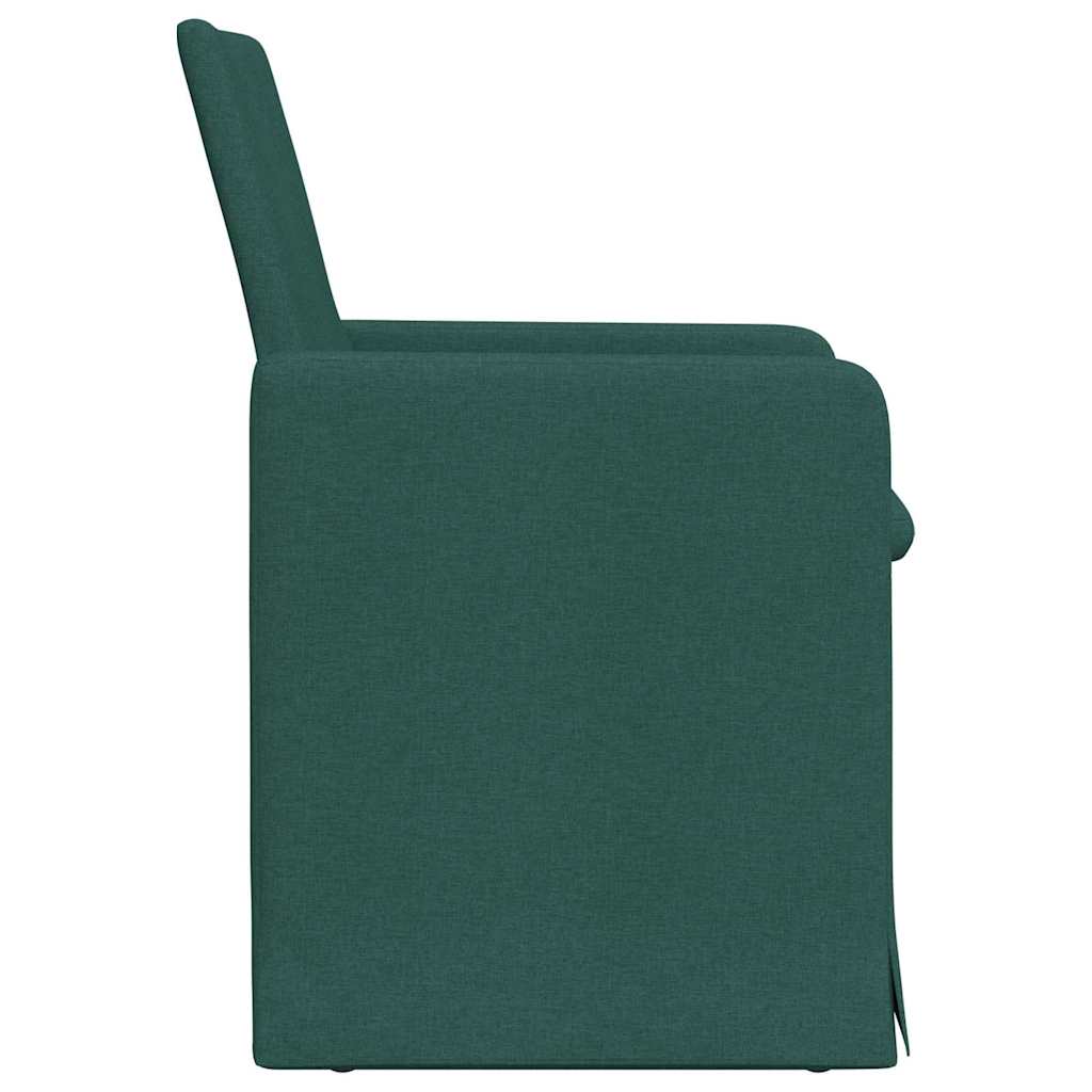 Esszimmerstühle 2 pcs Hellgrau 57 x 67 x 95 cm Stoff