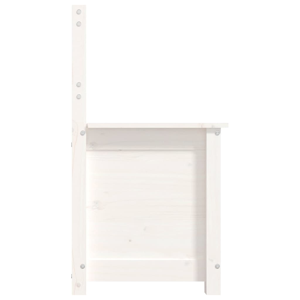 Sitzbank 80x41x77 cm Massivholz Kiefer