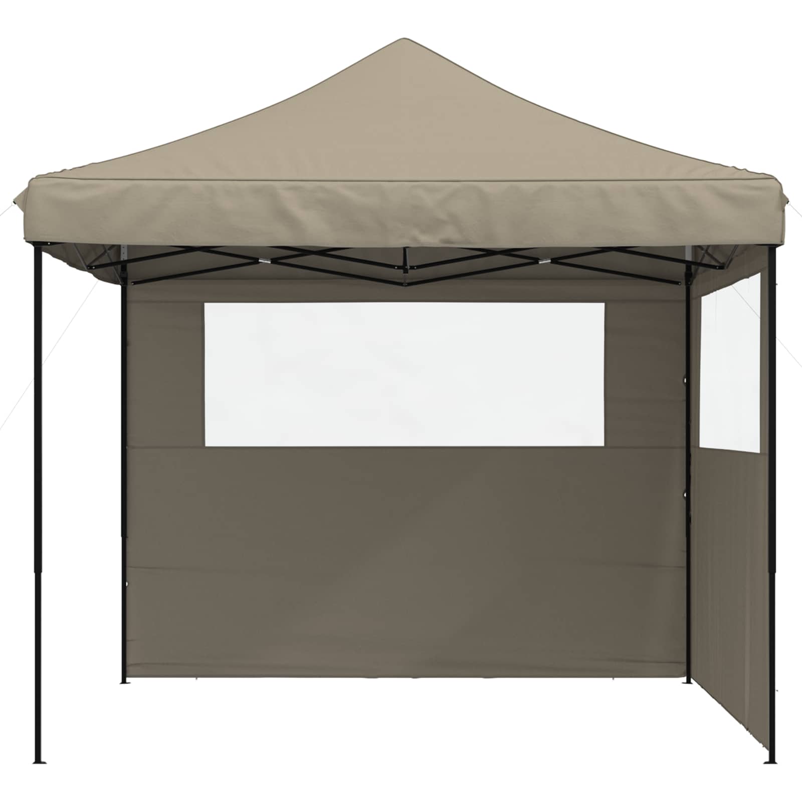 Partyzelt Faltbar Pop-Up Schwarz 292x292x315 cm