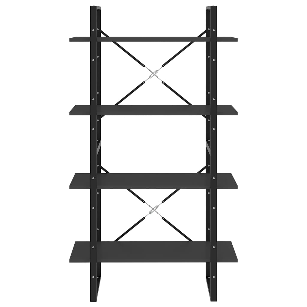 Bücherregal 2 Fächer Weiß 80x30x70 cm Holzwerkstoff