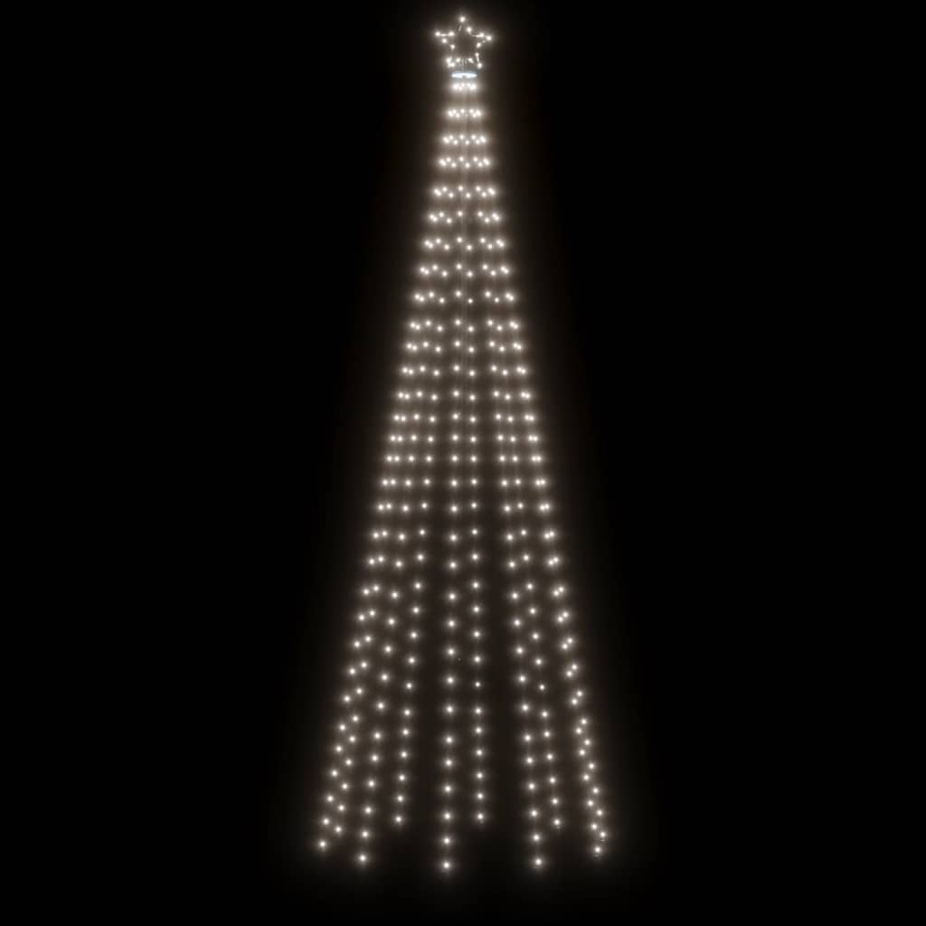 LED-Weihnachtsbaum mit Erdnägeln Mehrfarbig 310 LEDs 300 cm