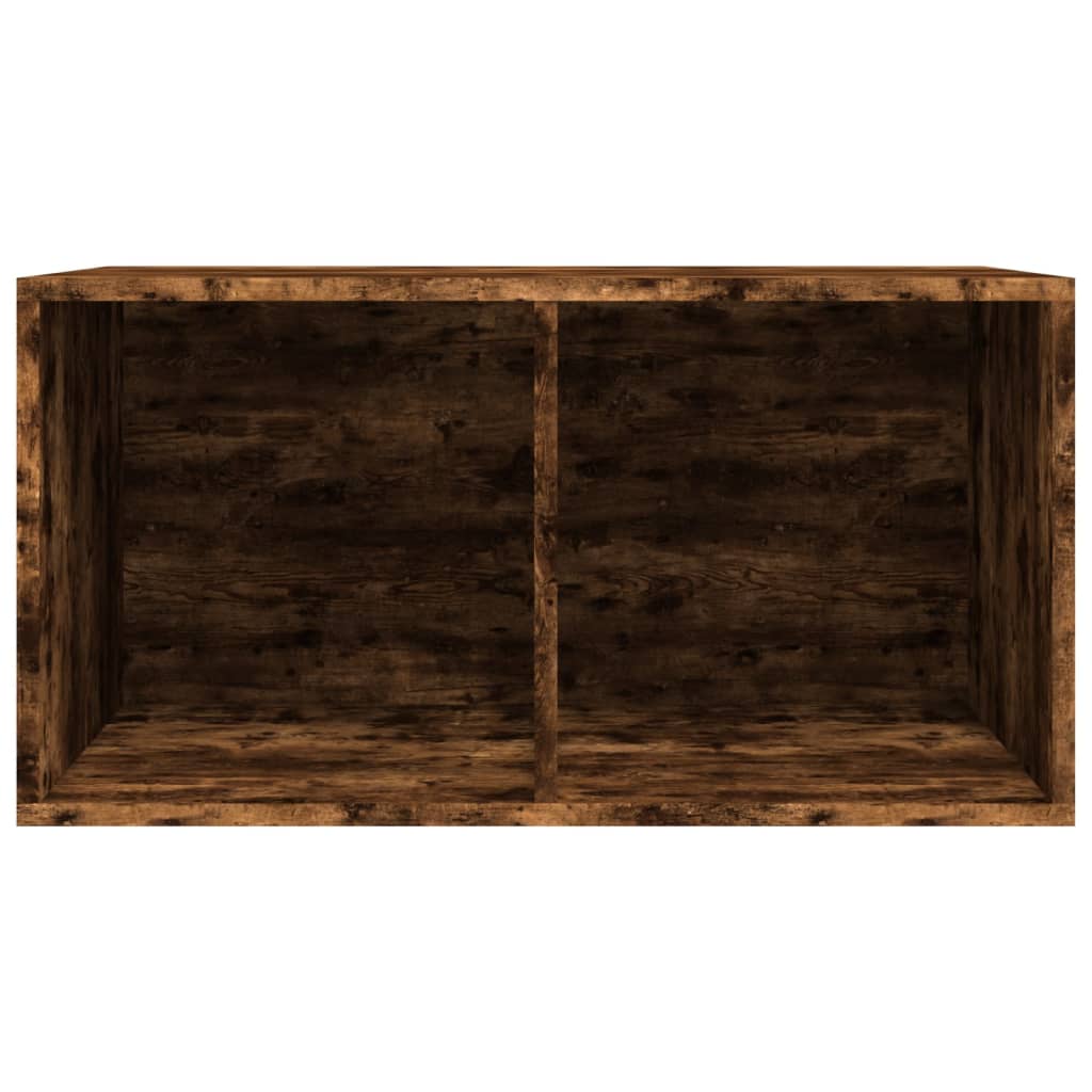 Schallplatten-Aufbewahrungsbox Weiß 71x34x36 cm Holzwerkstoff