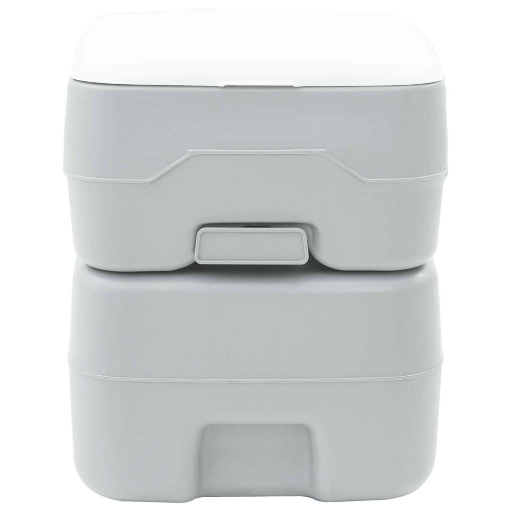 Camping-Toilette Grau 41,5 x 36,5 x 42 cm
