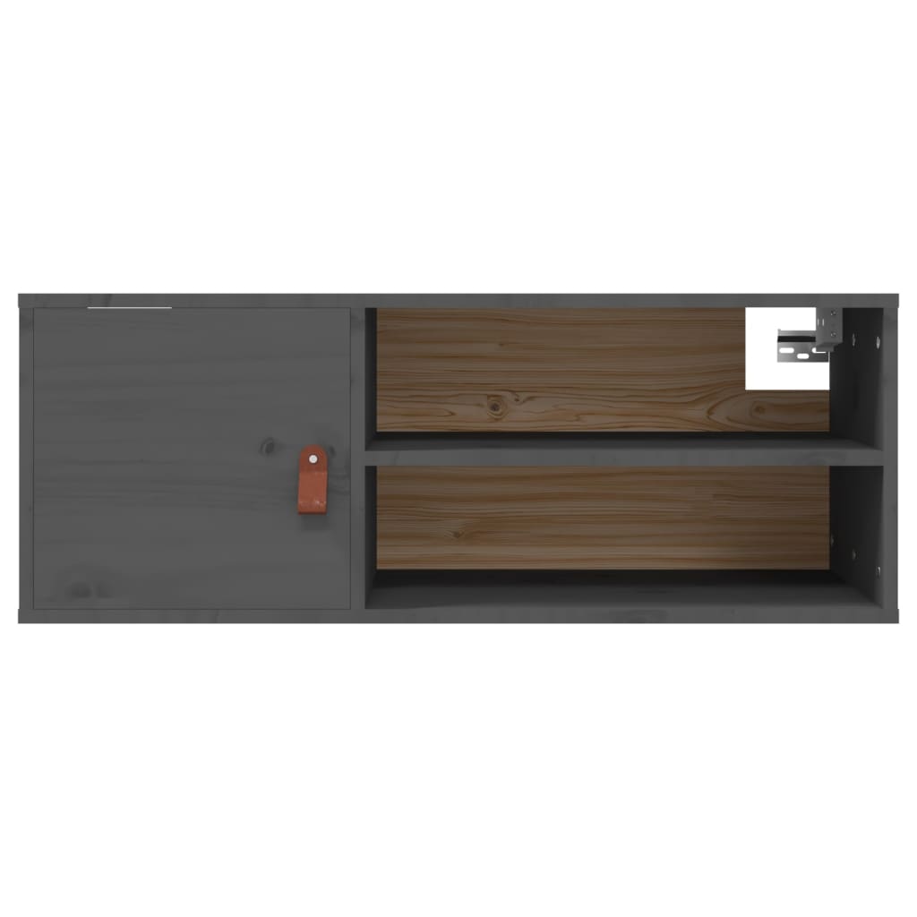 Wandschrank 80x30x30 cm Massivholz Kiefer