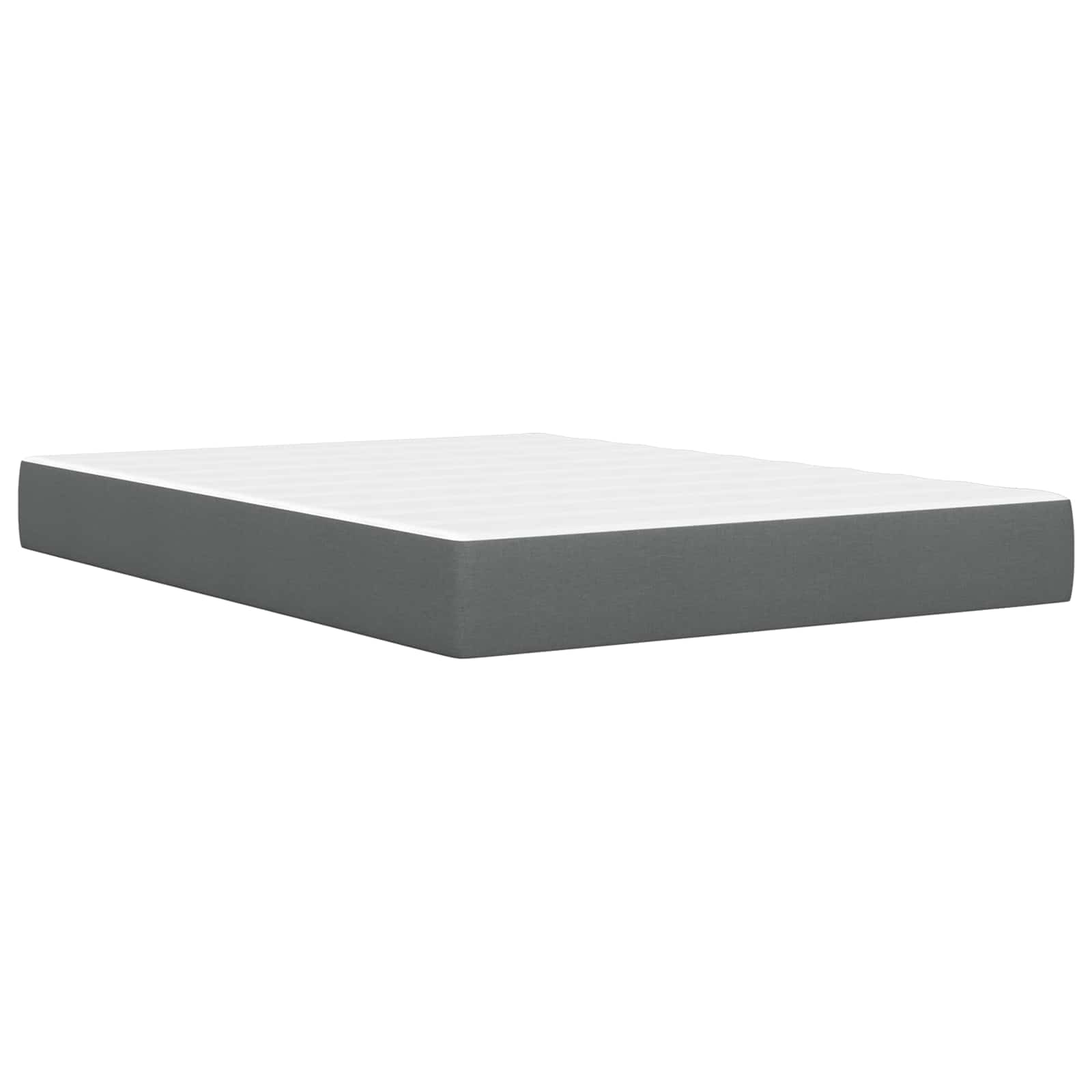 Bettgestell mit Matratze Hellgrau 80x 200 cm Polyester