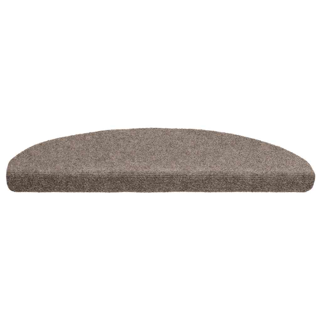Stufenmatten Selbstklebend 15 Stk. 56x17x3 cm Hellbraun Halbrund