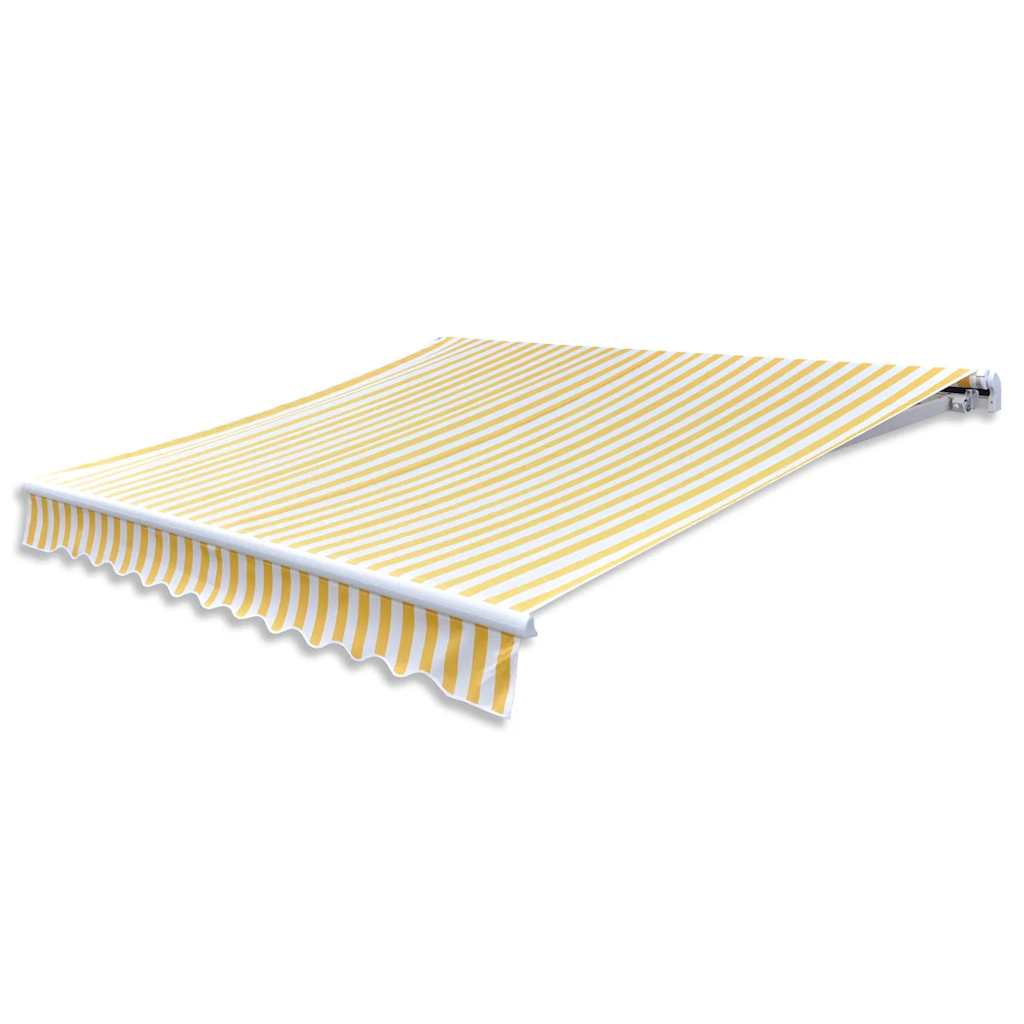 Gelenkarmmarkise Handbetrieben 300 cm Blau/Weiß