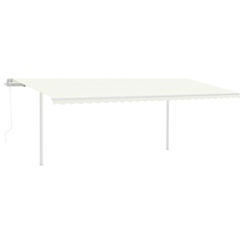 Stützen für Markisen Weiß 300x245 cm Eisen