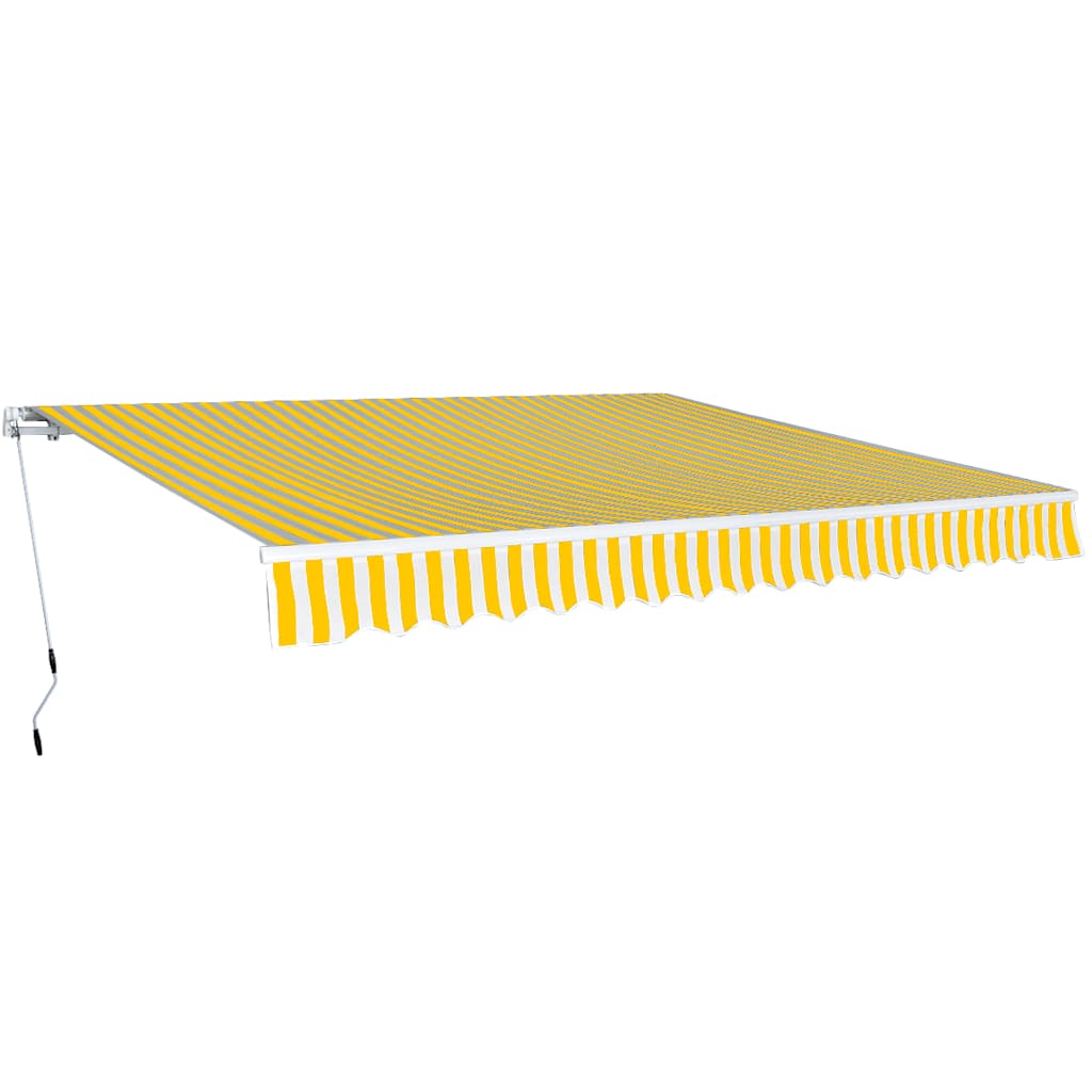 Gelenkarmmarkise 400 cm Blau/Weiß