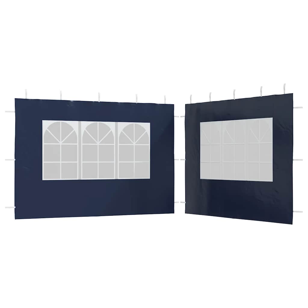 Party Zelt Seitenteil 2 pcs 300 x 195 cm Rot PE und Stahl