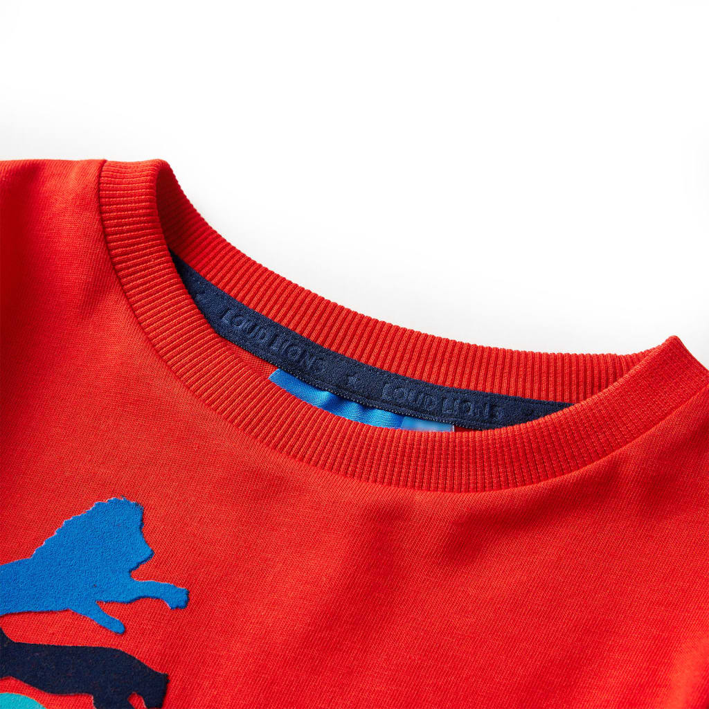 Kinder-Langarmshirt Rot 116