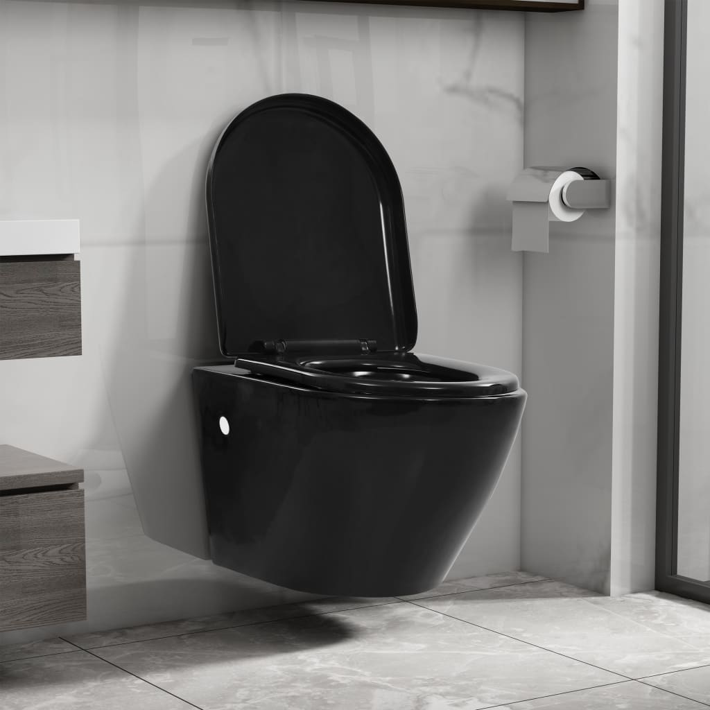 Wand-WC ohne Spülrand Keramik Weiß