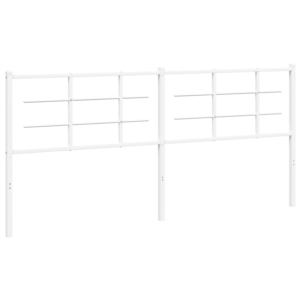 Ersatz-Kopfteil Metall Weiß 100 cm