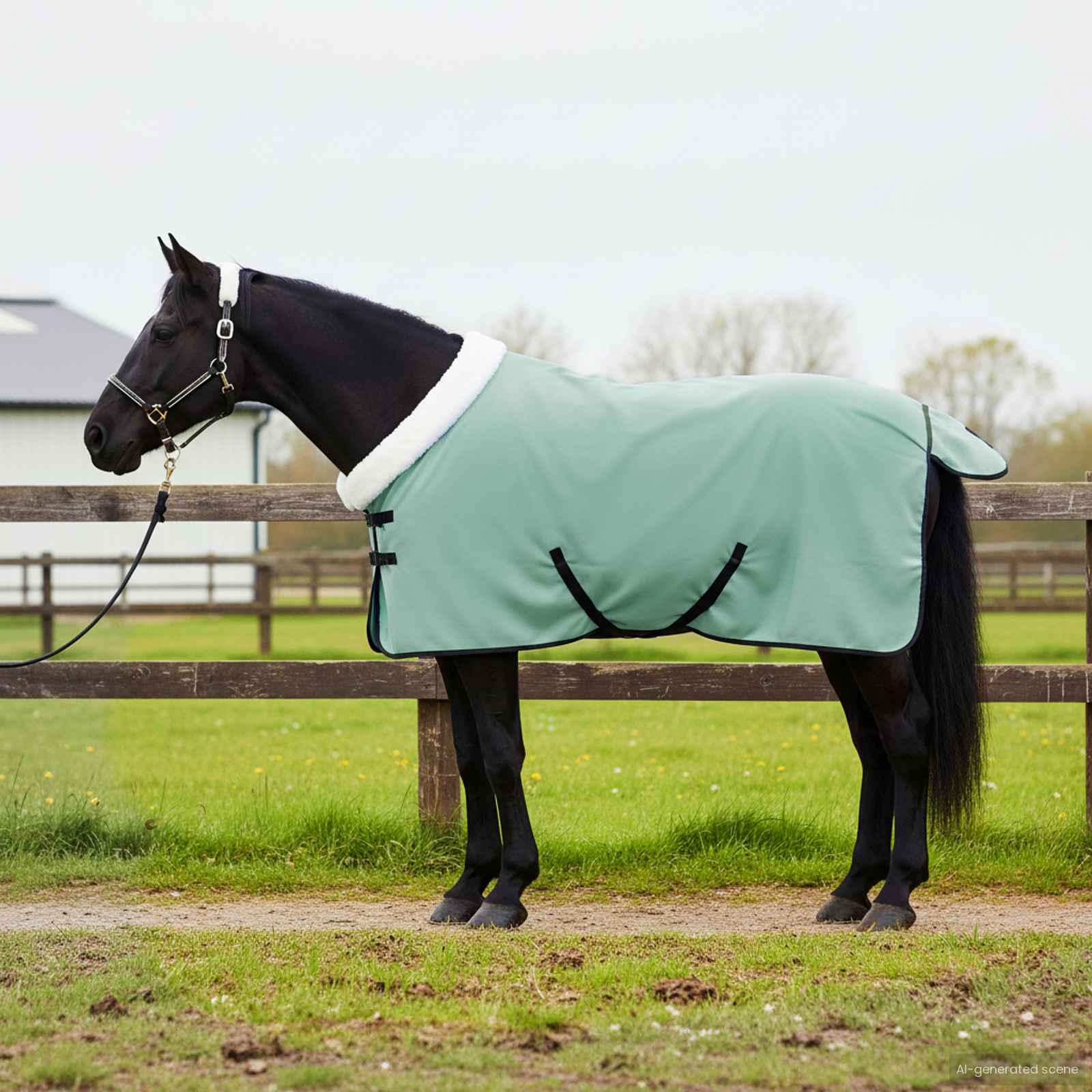 Pferdedecke Volles Aqua 75 cm Polarfleece