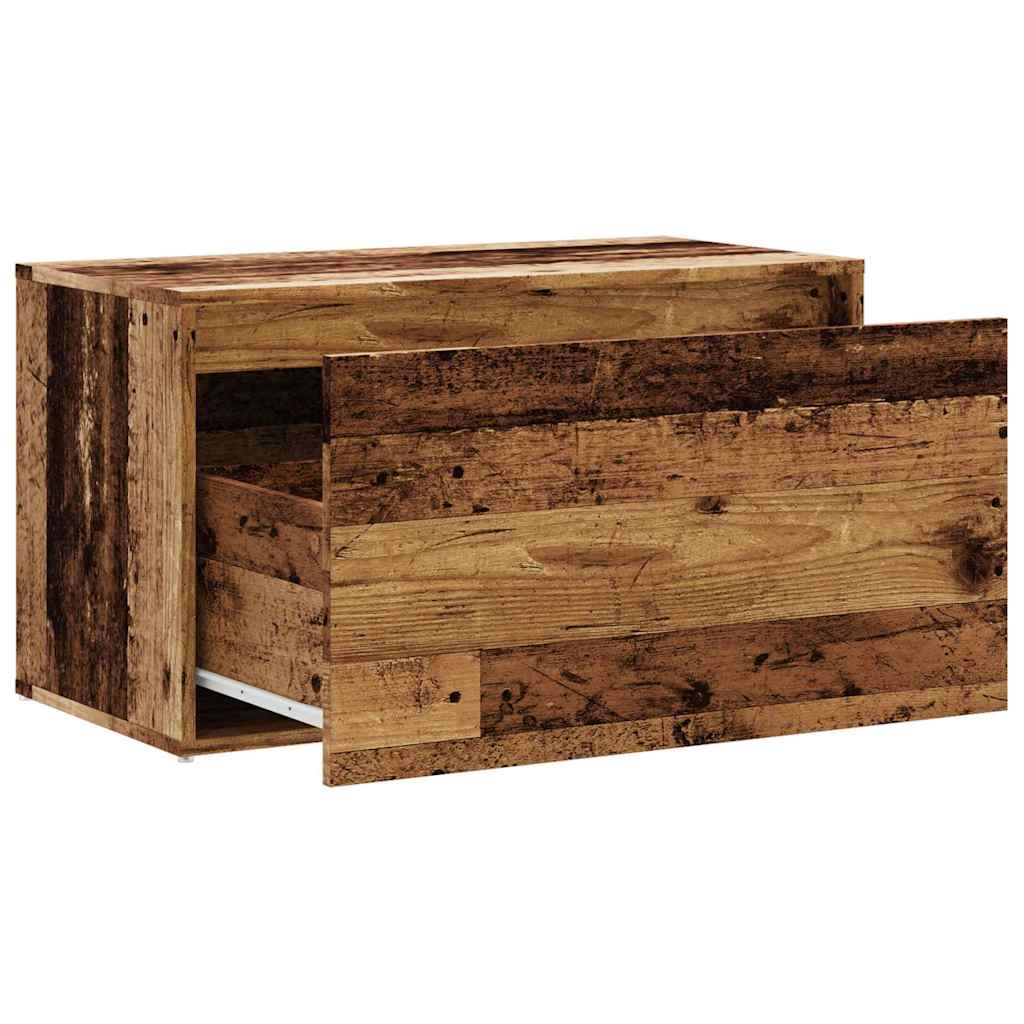 Flurbank 80x40x45 cm Weiß Holzwerkstoff