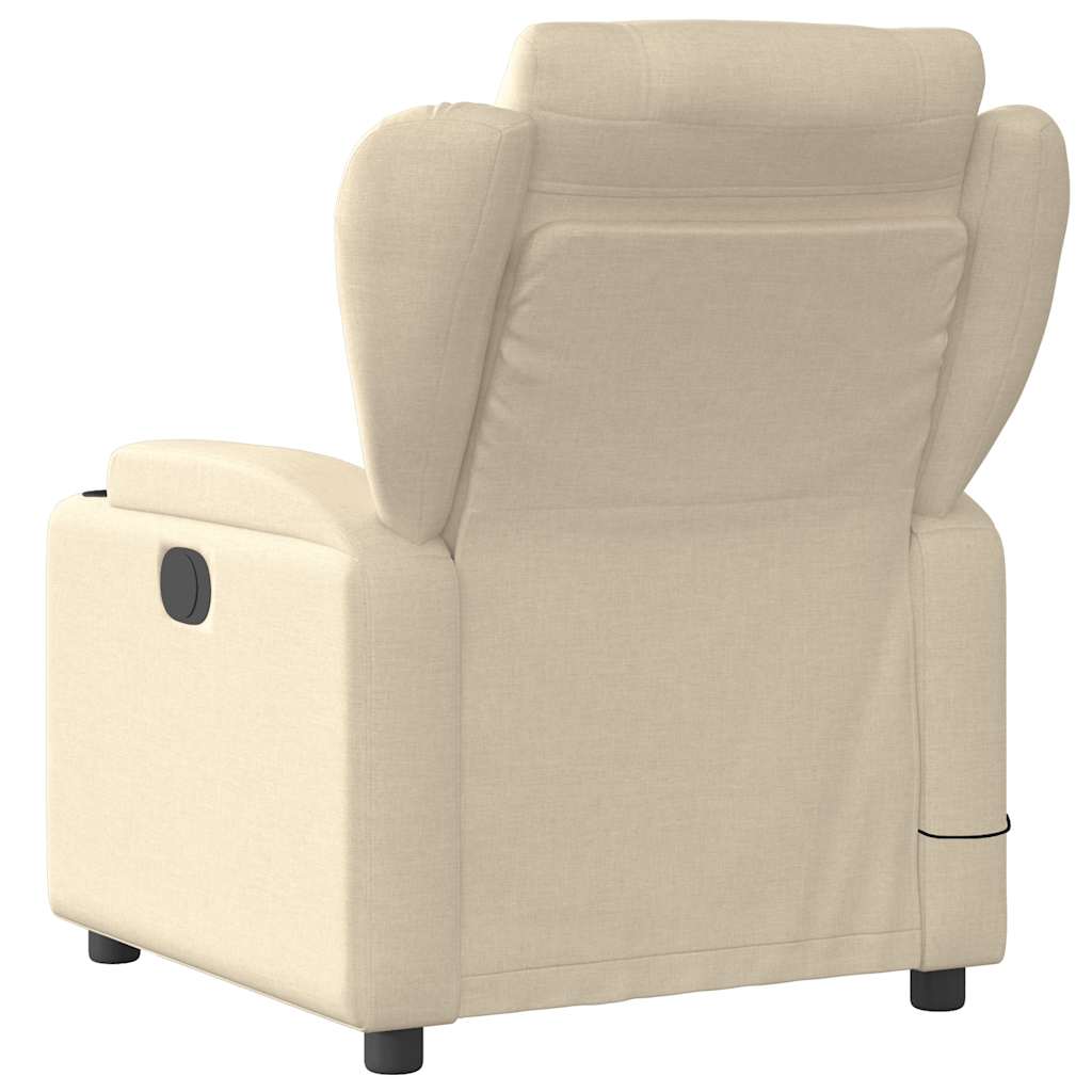 Massage-Relaxsessel, hellgrauer Stoff