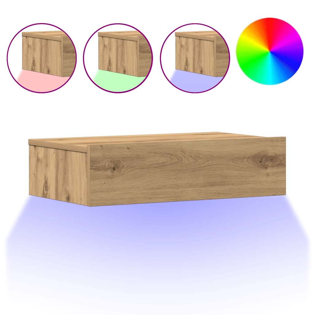 Nachttisch Altholz-Optik 60x35 cm Holzwerkstoff