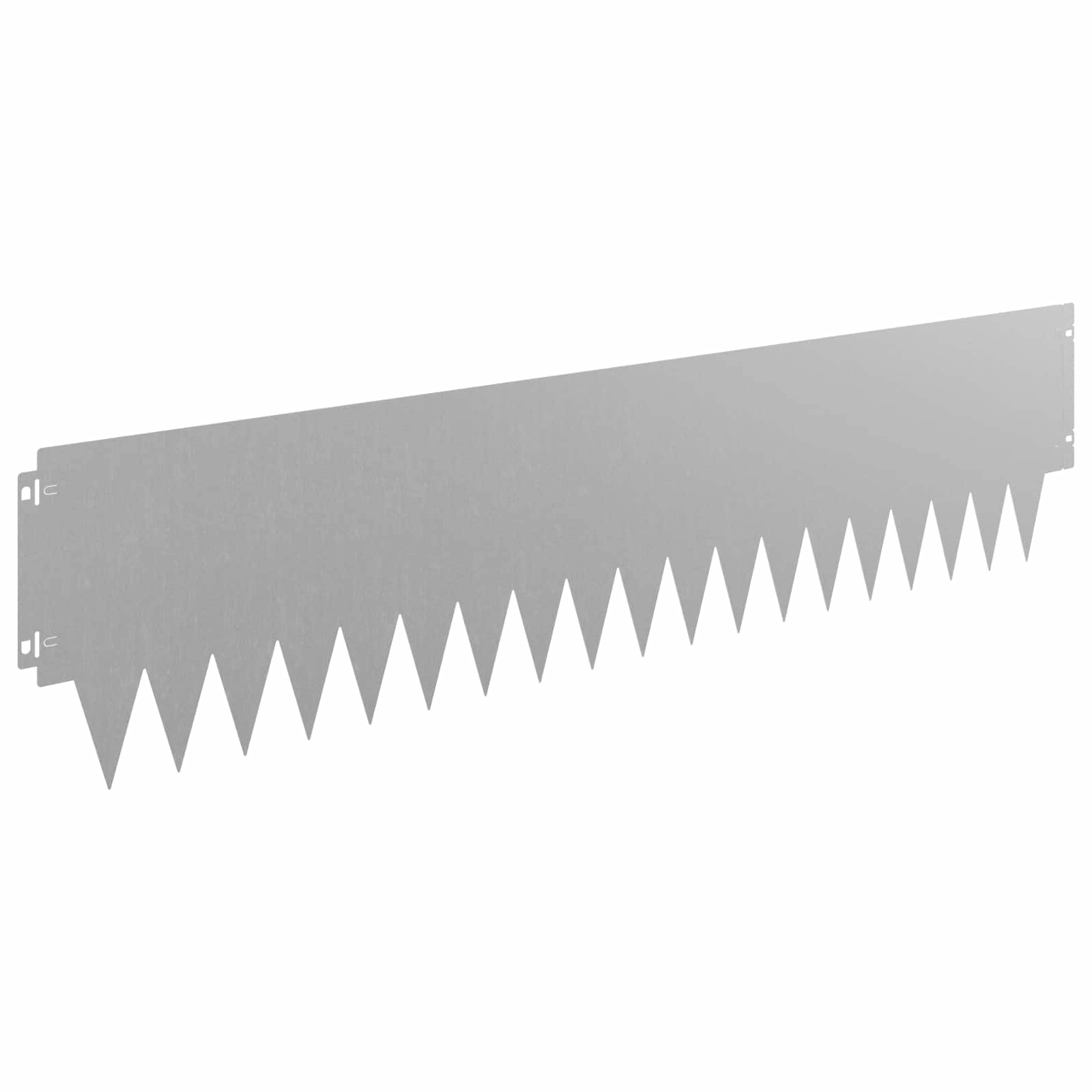 Raseneinfassung 10 pcs Länge Höhe 103 x 15 cm Stahl Schwarz