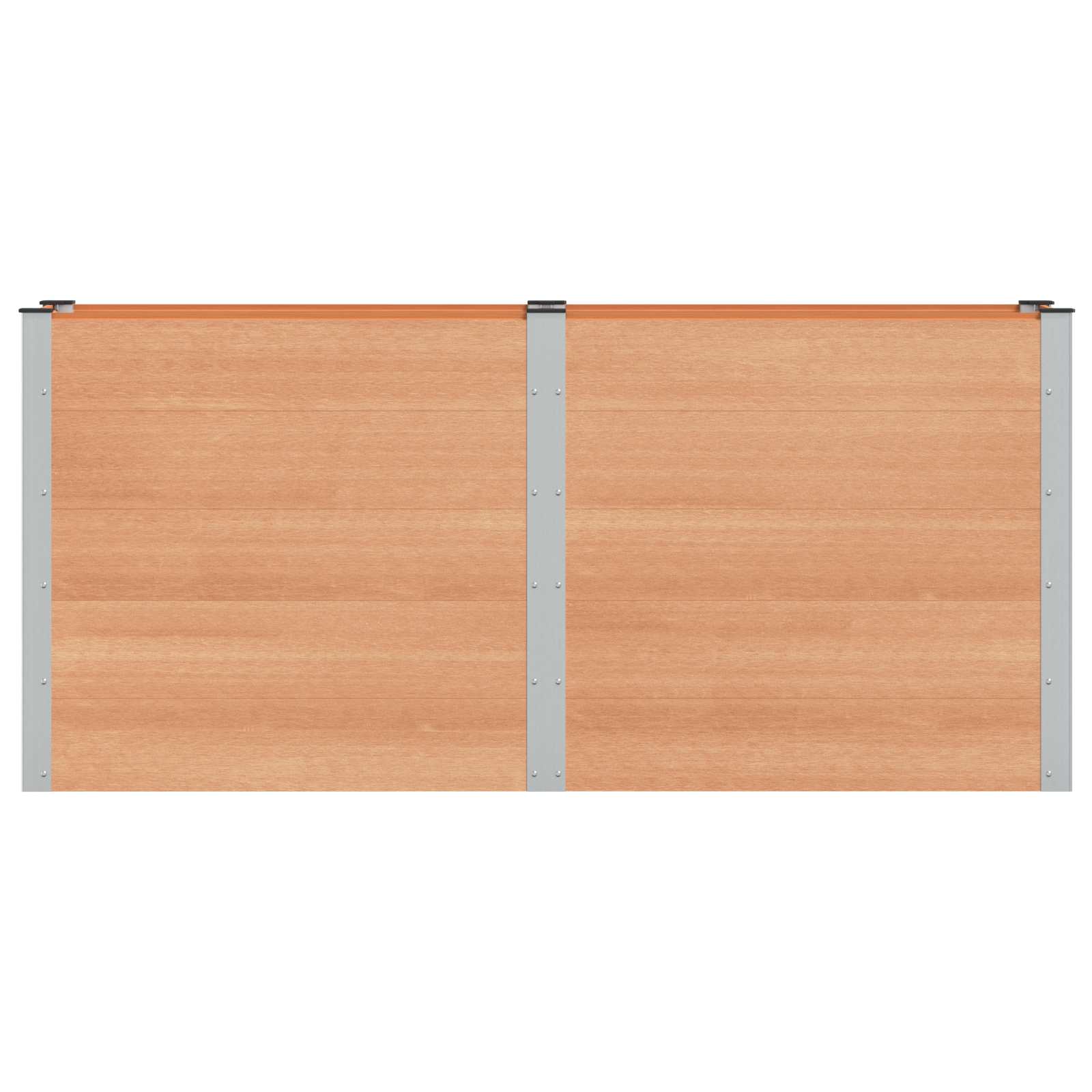 Garten-Hochbeet 200x50x54 cm WPC Grau