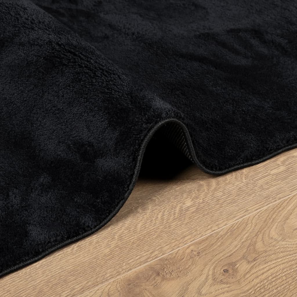 Teppich OVIEDO Kurzflor Anthrazit 120x120 cm