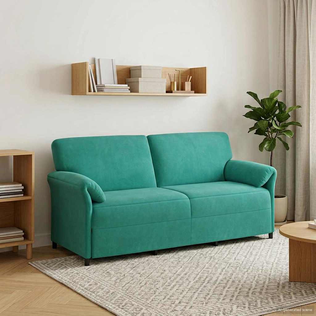 1-Sitzer Sofa Hellgrau 88 x 83 x 95 cm Samt