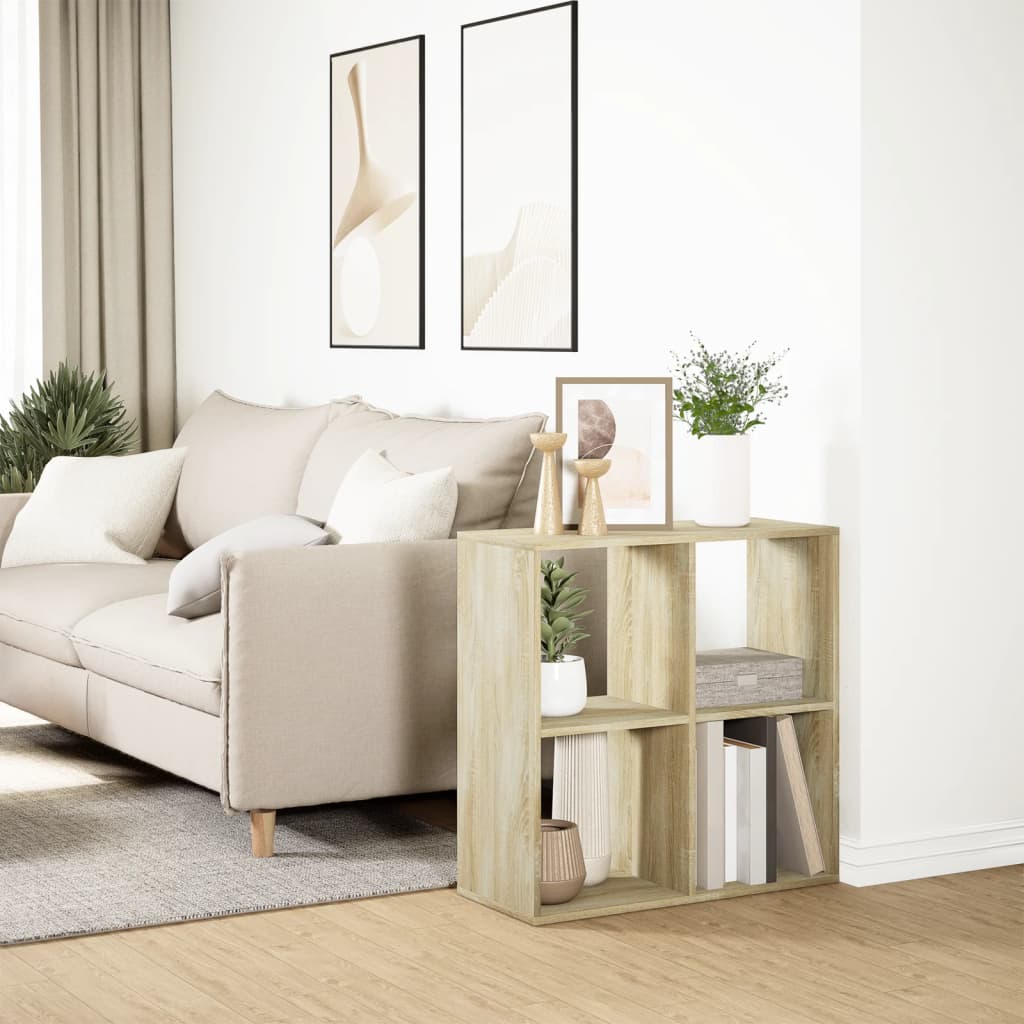 Bücherregal Weiß 137,5x29x137,5 cm Holzwerkstoff