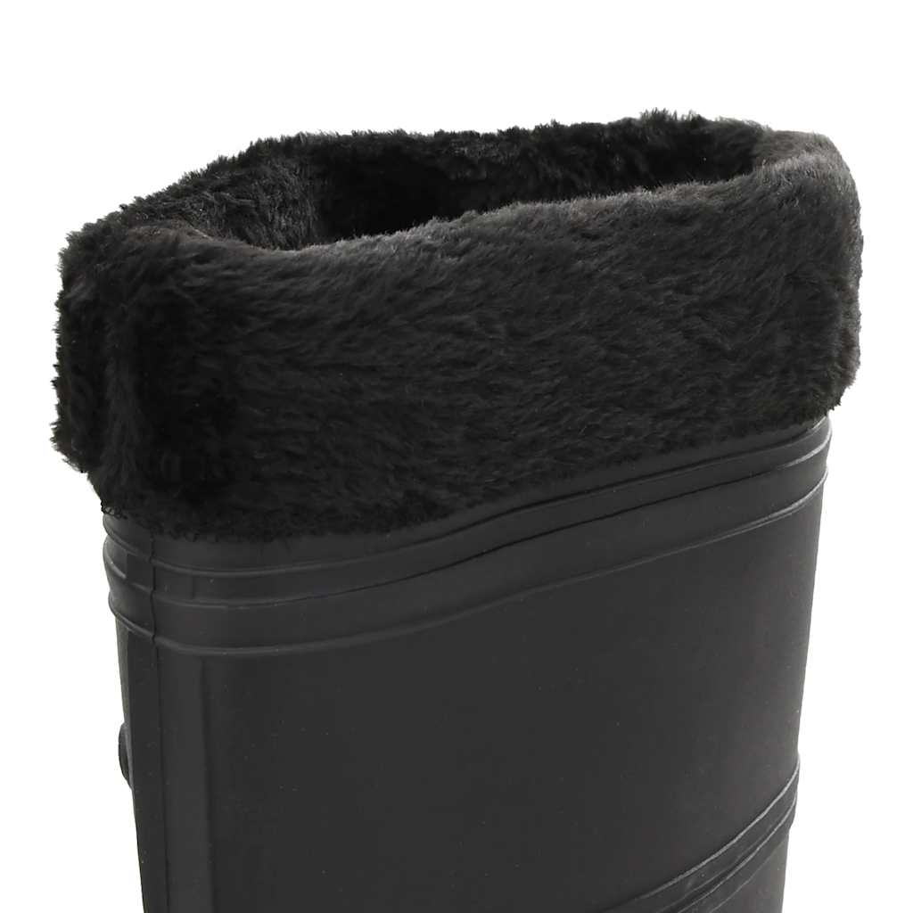 Gummistiefel mit Herausnehmbarem Innenfutter Schwarz Gr. 40 PVC