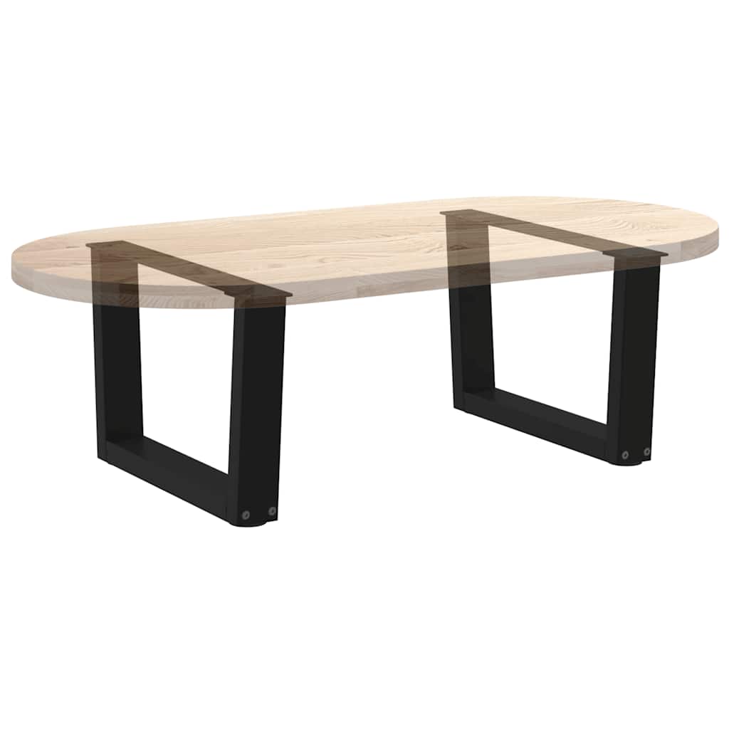 Couchtischbeine V-Form 2 Stück Schwarz 30x(30-31,3) cm Stahl