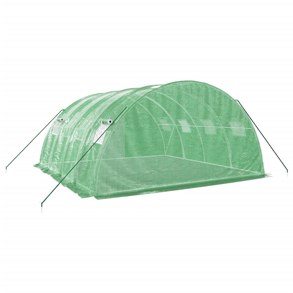 Gewächshaus mit Stahlrahmen Grün 8 m² 4x2x2 m